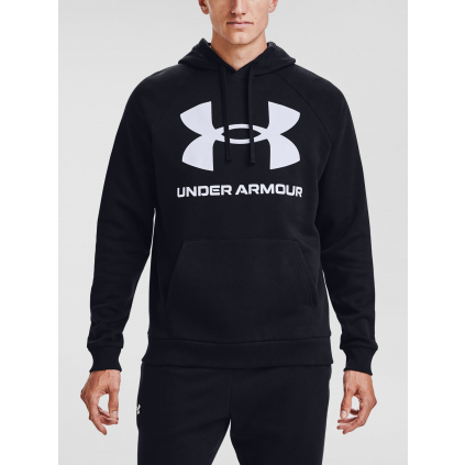 rival fleece big logo mikina ua under armour panska cerna f1