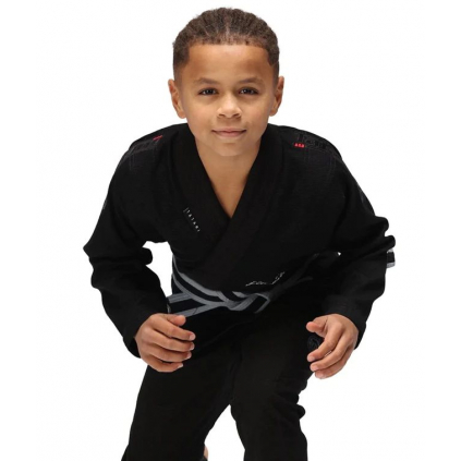 kids detske bjj jiu jitsu tatami elements superlite cerne black f1