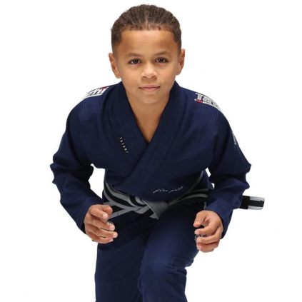 detske kids bjj gi kimono brazilske jiu jitsu tmave modre navy f1