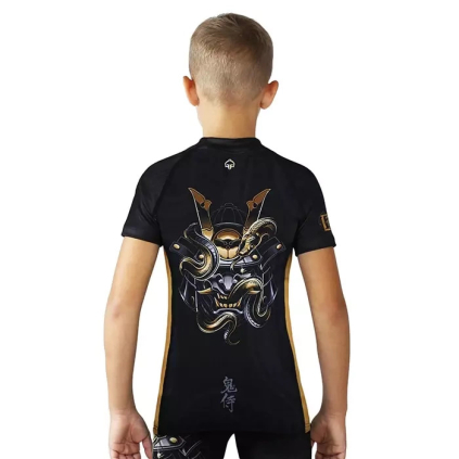 DĚTSKÝ rashguard - sportovní tričko Ground Game ONI SAMURAI - krátké rukávy (Velikost 122 cm)
