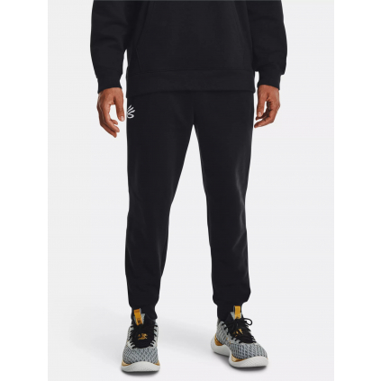 teplaky panske under armour curry fleece sweatpants cerne f1