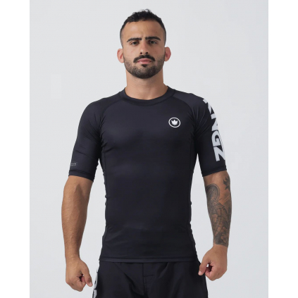 rashguard kingz kratky rukav cerne black f1