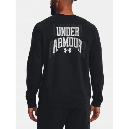 mikina panska muzi under armour rival terry crew cerne black f2
