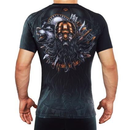 Rashguard Ground Game RAGNAROK - krátké rukávy (Velikost XS)