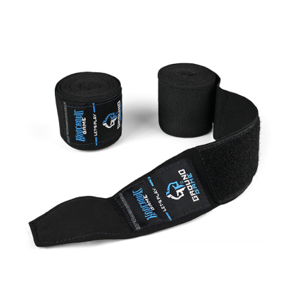 Boxerské bandáže Classic Ground Game 4 m - ČERNÉ (Velikost univerzální)