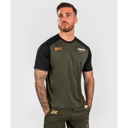 tricko sportovni funkcni volne panske venum ufc adrenaline fight week dry tech khaki f1