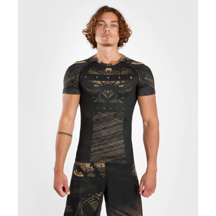 rashguard pansky venum gorilla jungle kratke rukavy black sand f1