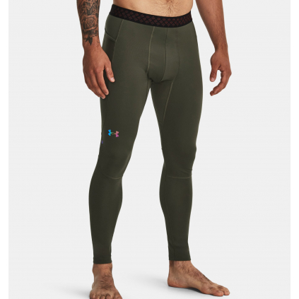 panske sportovni leginy under armour coldgear khaki f1