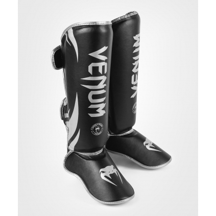 Chrániče holení Venum Challenger - Black/Silver (Velikost M)