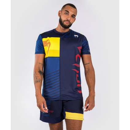 Pánské funkční triko Venum Sport 05 Dry Tech - Blue/Yellow (Velikost XXS)