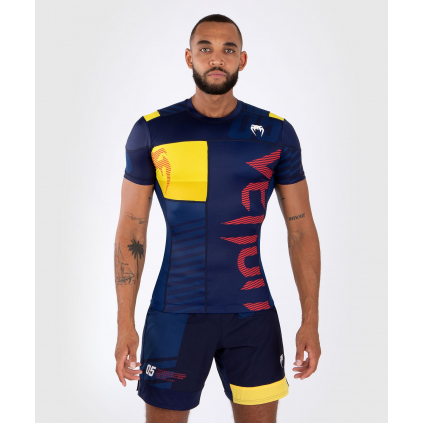 Rashguard - funkční tričko Venum Sport 05 - krátk rukávy - Blue/Yellow