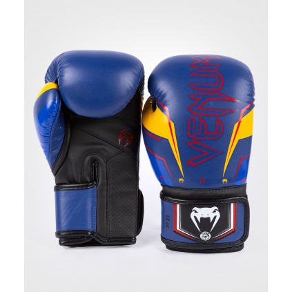 Boxerské rukavice Venum Elite Evo - Blue/Yellow