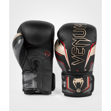 Boxerské rukavice Venum Elite Evo - Black/Gold/Red