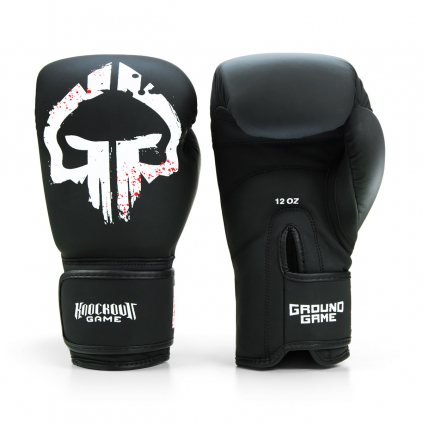 boxerske rukavice Skullz Ground Game cerna f1