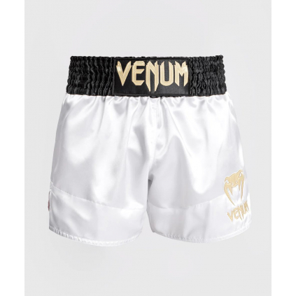 Muay Thai šortky Venum Classic - White/Black Gold