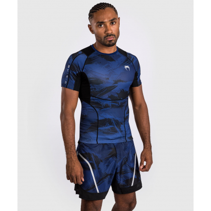 Rashguard Venum Electron 3.0 - krátké rukávy - Navy (Velikost S)