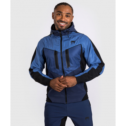 Pánská sportovní bunda Venum Laser 3.0 Track Jacket - Black/Blue (Velikost XS)
