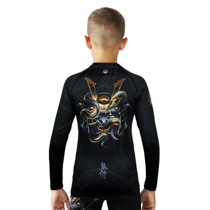 DĚTSKÝ rashguard - sportovní tričko Ground Game ONI SAMURAI - dlouhý rukáv (Velikost 122 cm)