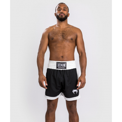Boxerské šortky Venum Classic - Black/White (Velikost XS)
