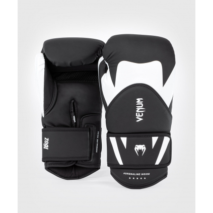 Boxerské rukavice Venum Challenger 4.0 - Black/White (Velikost 8oz)