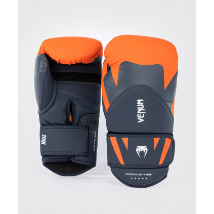 Boxerské rukavice Venum Challenger 4.0 - Orange/Navy Blue