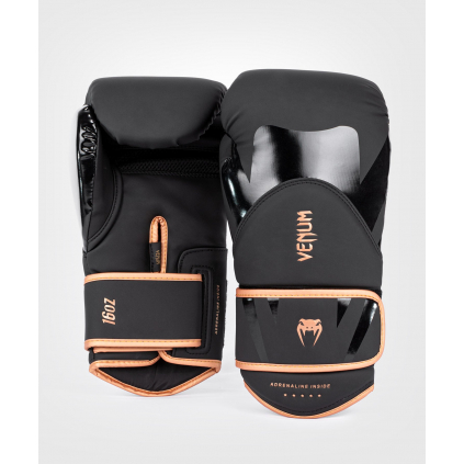 Boxerské rukavice Venum Challenger 4.0 - Black/Bronze (Velikost 8oz)