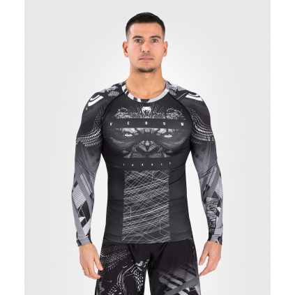 Rashguard Venum Gorilla Jungle - dlouhé rukávy - Black/White