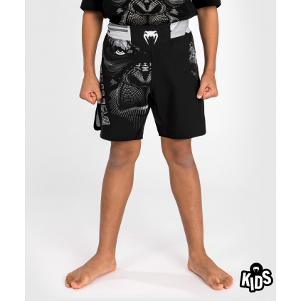 Dětské MMA šortky Venum Gorilla Jungle - Black/White
