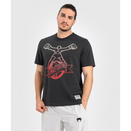 Pánské tričko Venum UFC UltiMan - Grey/Red (Velikost S)