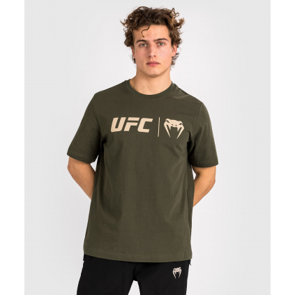 Pánské tričko Venum UFC Classic - Khaki/Bronze