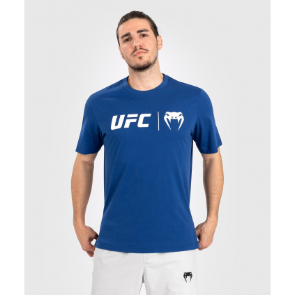 Pánské tričko Venum UFC Classic - Navy Blue/White