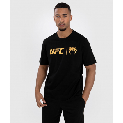Pánské tričko Venum UFC Classic - Black/Gold (Velikost S)
