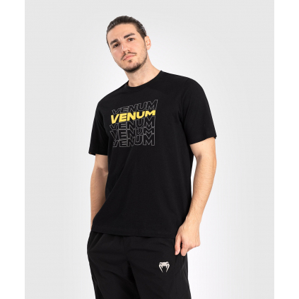 Pánské tričko Venum Vertigo - Black/Yellow (Velikost S)