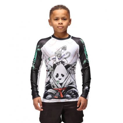 detsky rashguard tatami gentle panda dlouhe rukavy f1