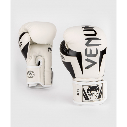 Boxerské rukavice Venum Elite - White/Black (Velikost 8oz)