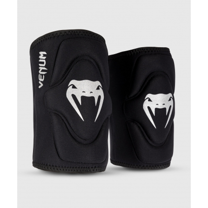 Chrániče kolen Venum Kontact Gel - Black/Silver (Velikost XS)