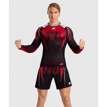 Rashguard Venum ADRENALINE - dlouhé rukávy - Red (Velikost S)