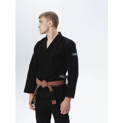 bjj kimono gi jiu jiutsu manto rise 2 black cerne f1