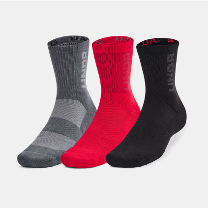 ponozky mix 3 cerveny under armour f1