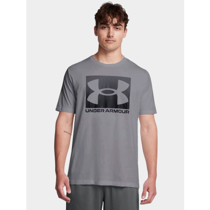 panske tricko logo boxed under armour sede grey f1