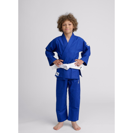 detske kimono pro judo modre blue ippongear beginner f1
