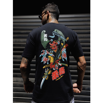 panske tricko manto tengu black f1