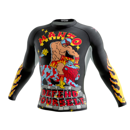manto rashguard lutador