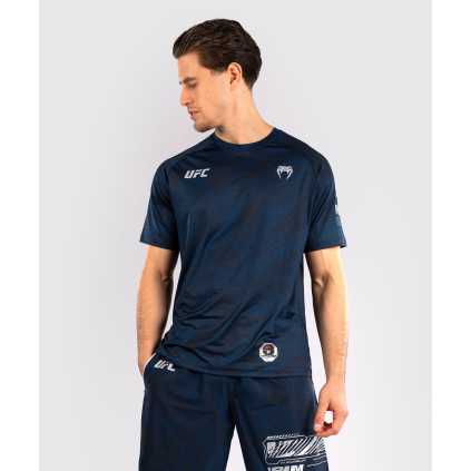 Pánské tričko Venum UFC FUSION Fight Week Dry-Tech - Oceanic Blue (Velikost XXS)