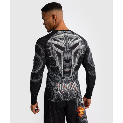 Pánský rashguard - funkční triko Venum Gladiator 5.0 - dlouhé rukávy - Black/Silver