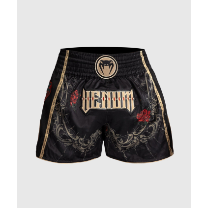 Muay Thai šortky Venum Santa Muerte 5.0 - Deep Black/Gold (Velikost S)