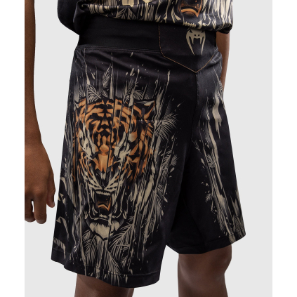 DĚTSKÉ MMA šortky Venum Tiger - Black/Neon Orange (Velikost 6 years)
