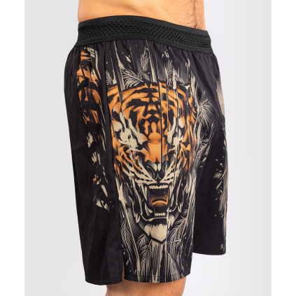 Pánské tréninkové šortky Venum Tiger - Black/Neon Orange (Velikost XXS (X))