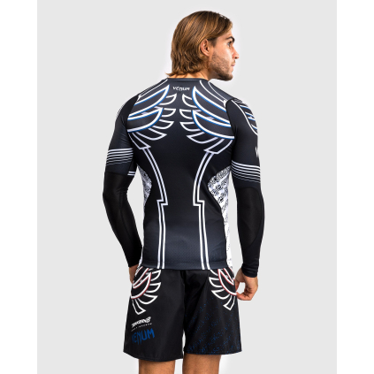 Rashguard - funkční triko Venum x Tekken 8 - Jin Kazama - Blue/Black/White (Velikost S)