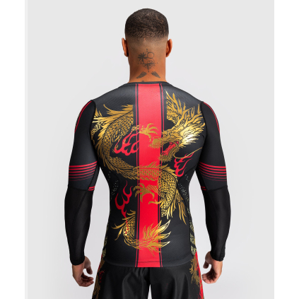 Rashguard - funkční triko Venum x Tekken 8 - Marshall Law - Black/Red/Gold